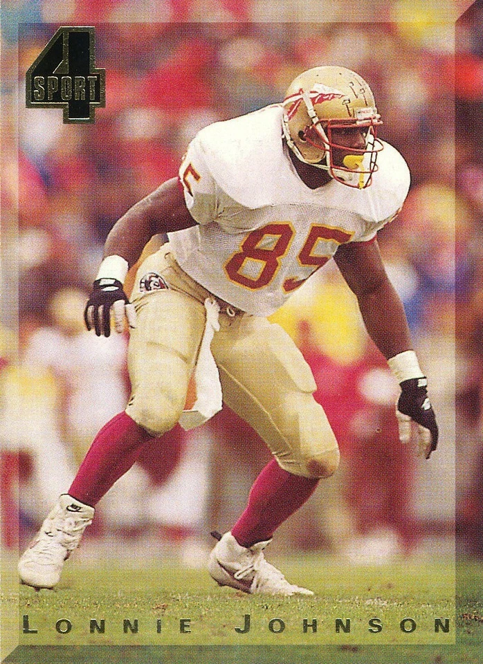 4-SPORT Lonnie Johnson RC CHIEFS BILLS Florida State FSU-SEMINOLES - Image 1 of 1