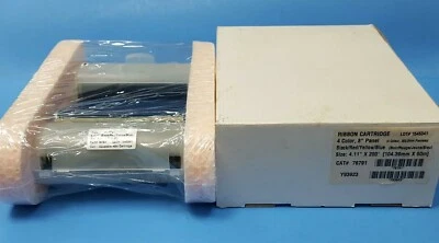 Cartucho de cinta, CAT# 76791, negro/rojo/amarillo/azul, 4,11" X 200', Y93923 Foto 1 de 3