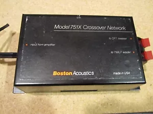 VINTAGE RARE SINGLE (1) BOSTON ACOUSTICS 751X CROSSOVER  USED TESTED WORKING - Picture 1 of 1