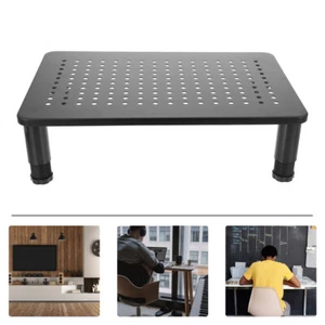 1pc Computer Monitor Laptop Riser Desktop Organizer Space Saver Adjustable - Afbeelding 1 van 12