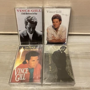 VINCE GILL 4 BRAND NEW CASSETTE LOT- I Still Believe In You The Key Peace On - Picture 1 of 5