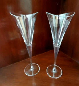 HOYA "DESIRE" 24 % BLEIKRISTALL CHAMPAGNERFLÖTEN - SET (2) - IOB MIT ÄRMEL - Bild 1 von 11