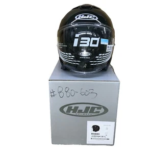 HJC GLOSS BLACK HELMET; SIZE MEDIUM 880-603) - Picture 1 of 4