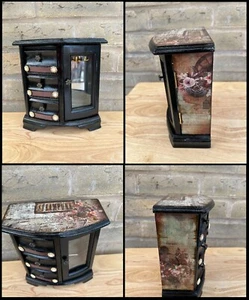 Steampunk inspired Wooden Wardrobe style Jewellery Box 20cmx20cmx10cm - Picture 1 of 15