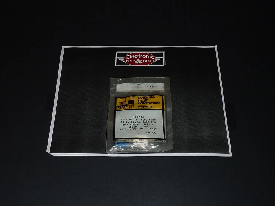 F1A024 ECG RRED RELAY SPST 0.5A  COIL 24VDC - Image 1 of 1