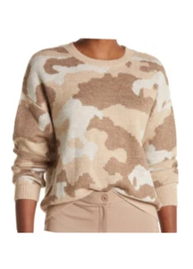 NWT Lucky Brand Women's Camo Pullover - Natural Multi SZ XL MSRP $80 7WP5160 - Picture 1 of 12