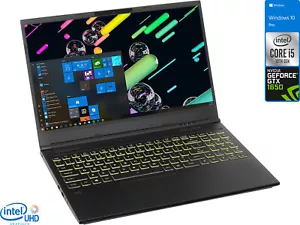 EVOO Laptop, 15" FHD, i5-10300H, 8GB RAM, 256GB SSD, GTX 1650, Windows 10 Pro - Picture 1 of 7