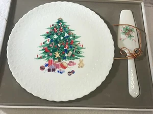 Mikasa Christmas cake plate and server Christmas spirit MAX1187 - Picture 1 of 8