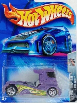 Hot Wheels 2004 Final Run Series #135 Semi-Fast Purple w/ 5SPs Malaysia Base - Image 1 of 3