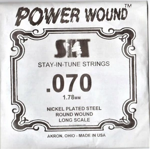 .070 Gauge, SIT Single Power Wound Bass Guitar String, Made in USA, FREE POSTAGE - Picture 1 of 1