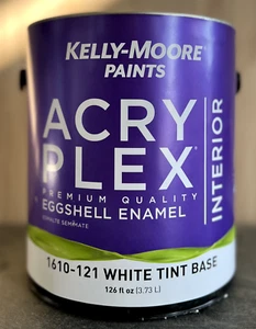 Kelly-Moore Acry Plex Interior Eggshell Enamel Latex White 1-gallon - Picture 1 of 1