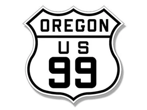 4" Oregon highway 99 bumper sticker decal made in usa - Picture 1 of 1