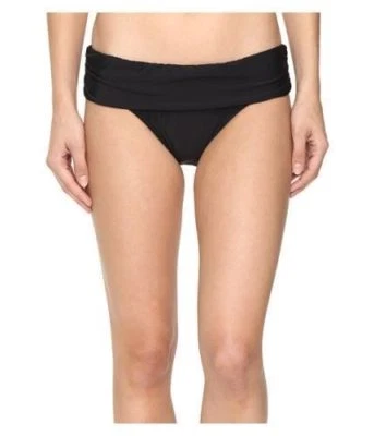 Pantalones de bikini ATHENA Cabana Solids Lani con bandas para mujer, negros, grandes Foto 1 de 2