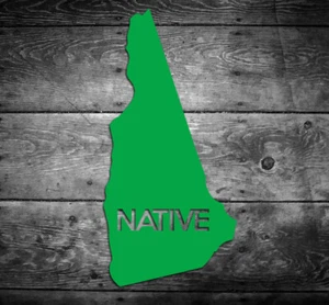 New Hampshire Native Vinyl Sticker Car Window Door Bumper Decal Pride Home NH - Picture 1 of 2