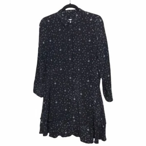 Equipment Natalia abito nero 100% seta $398 Medium - Foto 1 di 9