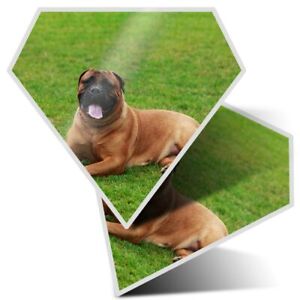 2 x Diamond Stickers 7.5 cm - Bullmastiff Large Dog Breed  #3241