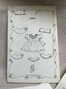 Patrón de costura de cuello surtido para niñas talla 6 - 6X Suzanne Sheier SIN CORTAR FF - Imagen 1 de 2