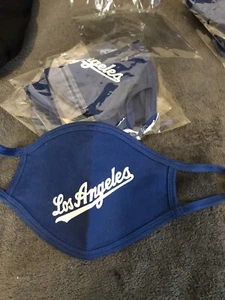 Los Angeles Dodgers Face Mask Blue Washable New In Plastic! - Picture 1 of 2