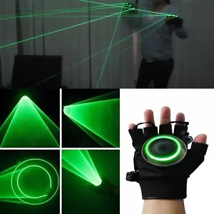 Rotatable Laser Light Gloves DJ Club Dancer Stage Lighting Disco Party KTV Prop - Picture 1 of 20