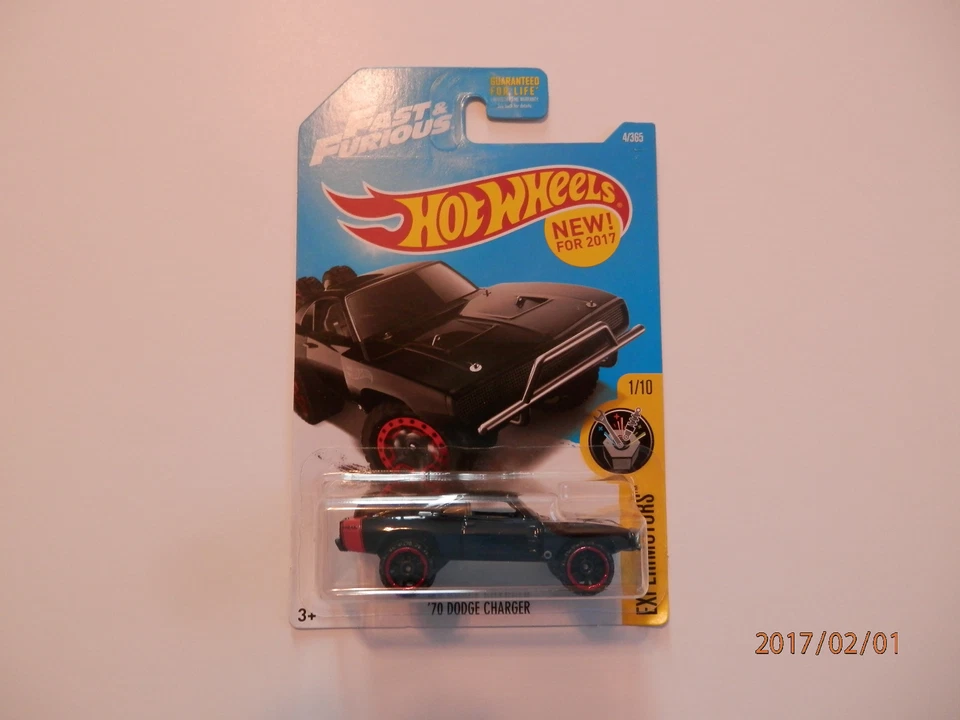 2017 Hot Wheels HW 4/365 Experimotors 1/10 Fast & Furious '70 Dodge Charger! n - Image 1 of 1