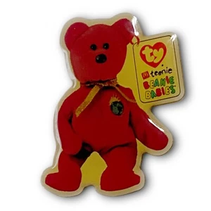Prendedor McDonald’s coleccionable Millennium the Bear 2000 TY gorro solapa de metal - Imagen 1 de 4
