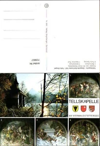 719067 Mehrbild AK Tellskapelle Sisikon Rütlischwur Apfelschuss Gesslers Tod Tel - Picture 1 of 1