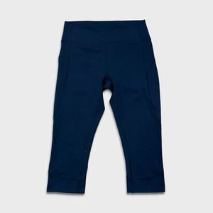 Pantalones Cortos Lululemon In Movement Para Mujer Talla 10 Azul Tiro Alto Everlux 19 Leggings - Imagen 1 de 10