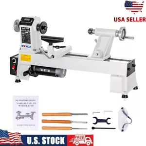 12" x 18" Wood Lathe Infinitely Variable Speed Benchtop Machine Woodworking NEW - Bild 1 von 8