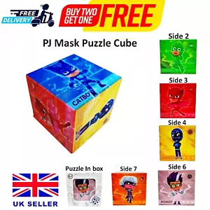 PJ Mask Animated Cartoon Character Printed Classic Rubik Fidget Toy Puzzle Cube - Picture 1 of 7