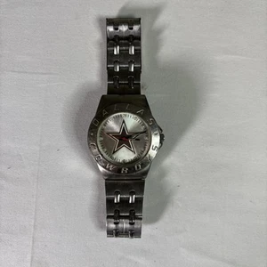 Mens Gametime Dallas Cowboys NFL Star Watch Silver Tone. Selling As Is. Parts. - Picture 1 of 7