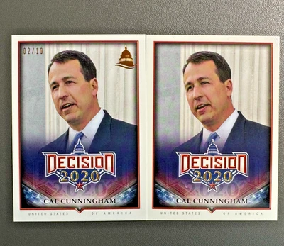 2020 Decision Cal Cunningham LOT (2) BRONZE FOIL /10 - SHIPS FAST! - Image 1 of 3
