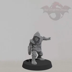 Figura de 30 mm 32 mm Zarak medio orco asesino miniatura DnD fantasía pícaro RPG - Imagen 1 de 4