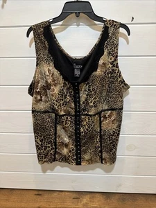 NY Collection Plus Size Women’s Sleeveless Blouse Sz 3X - Picture 1 of 3