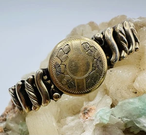 Carmen Sweetheart Armband erweiterbar goldfarben DFB Co USA um 1920 signiert - Bild 1 von 4