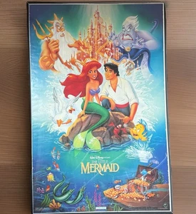 Disney The Little Mermaid 1668 Original 1989 Banned Movie Poster 23” X 35” Frame - Picture 1 of 12