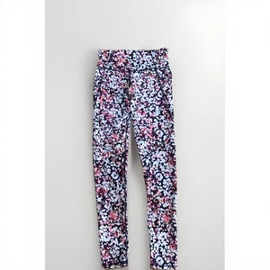 Old Navy Active Girls Side Pocket Powersoft Leggings High Rise Floral XL (14/16) - Picture 1 of 6