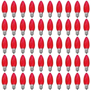 C9 Bombillas Led de Repuesto Navidad, C9 Bombillas Led Inrompibles para Chris... - Imagen 1 de 7