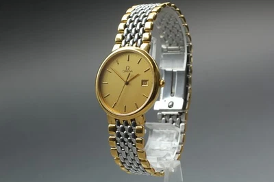 Vintage 1980s Omega De Ville Ref.396.1012 Gold Dial Quartz Men’s [Near Mint] - Image 1 of 4