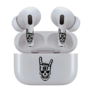 AirSkins for AirPods 4, Rock On Skull Design Decals, Scratch-Resistant - Picture 1 of 3