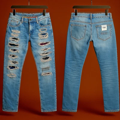 CIPO & BAXX GEILE DENIM JEANS HERREN HOSE ABGEFAHREN ROCKER DESTROYED W33 L34 - Bild 1 von 4