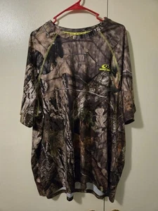 Mossy Oak Hunting Shirt Mens 2XL Camo Loose Realtree Scent Control Heat Gear - Picture 1 of 6