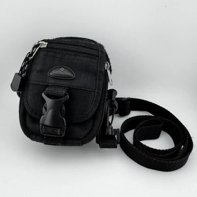 Samsonite Small Camera Pouch Case Black w/ Shoulder Strap 5 x 4 x 2 - Image 1 of 4