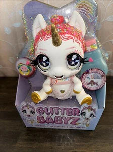 Glitter Babyz Unicorno Baby Doll con Magici Cambiamenti di Colore, Capelli Rosa Glitterati #1 - Foto 1 di 5