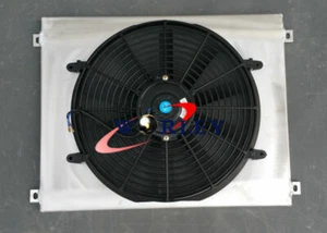 Aluminum Radiator SHROUD+ FAN for FORD F100 F250 F350 Bronco V8 1967-1981 - Picture 1 of 4