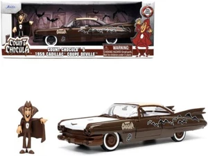 1/24 Jada Count Chocula 1959 Cadillac Coupe Deville With Figure Brown 32204 - Picture 1 of 1