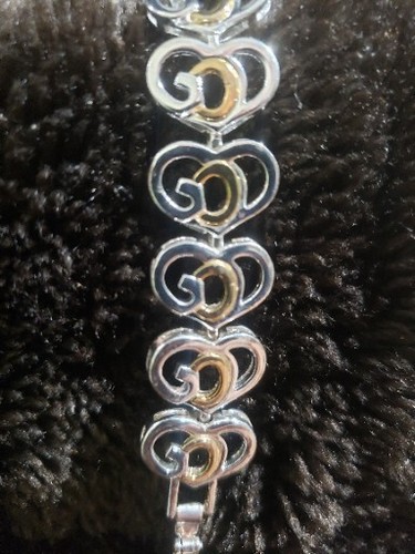 VALENTINO S J Bracciale Cuori Incantesimo Dio 2 Toni 7 1 2"