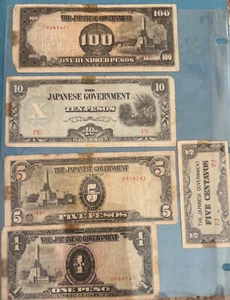 Japanische Regierung Pesos WWII Vintage - Bild 1 von 2