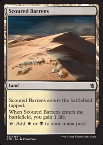 4x Scoured Barrens ~ Lightly Played Khans of Tarkir MTG Magic x4 4 UltimateMTG P - Image 1 of 1
