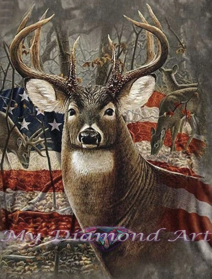 5D DIY My Diamond Art (American Buck) Diamond Painting Kit (NEW) - Image 1 of 1