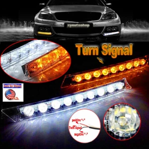2x Arrow 18 LED DRL Daytime Running Lights Turn signals for Lincoln MKZ Volvo XC - Bild 1 von 5